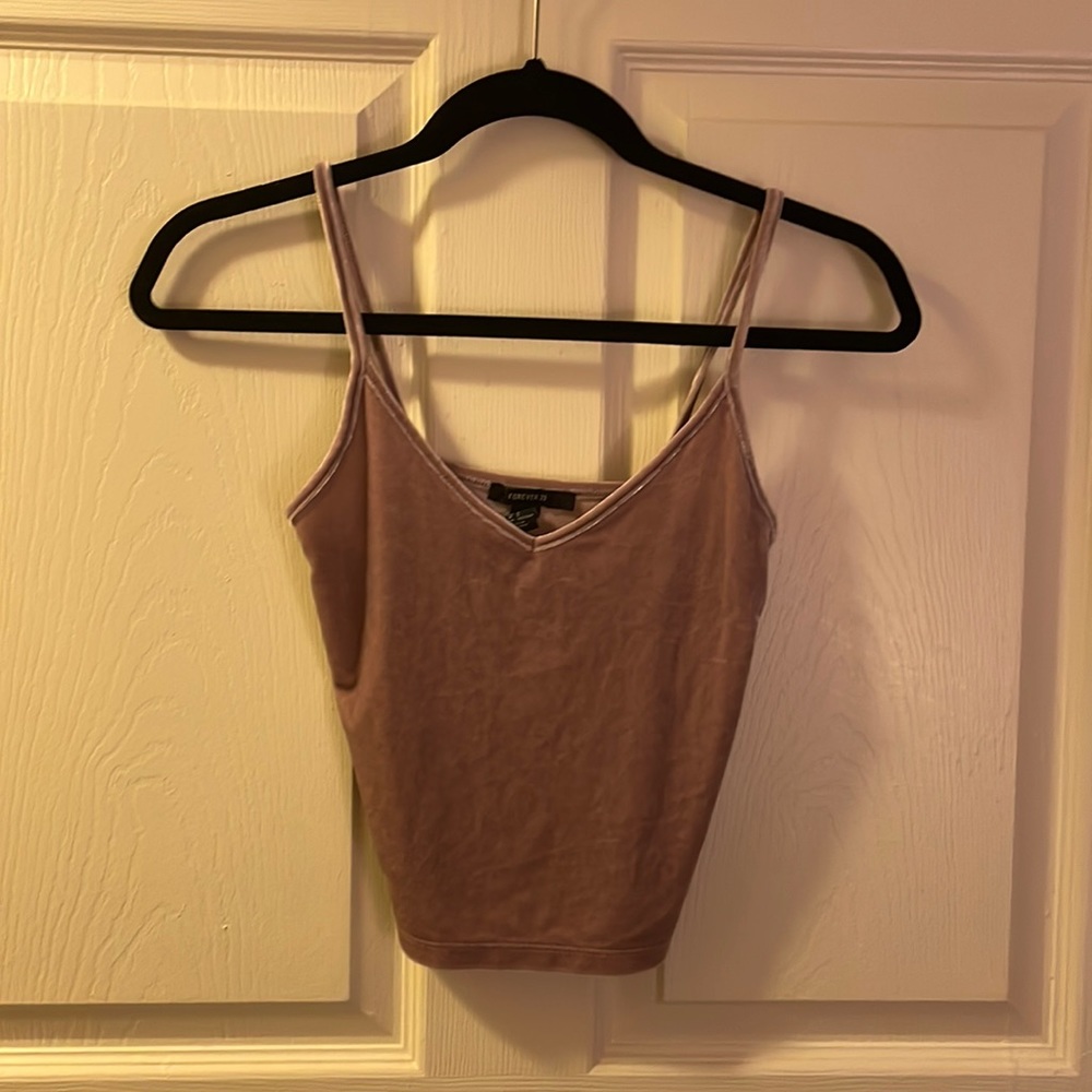 Velvet crop top